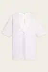 A.l.c Erin Cotton Poplin Top In White