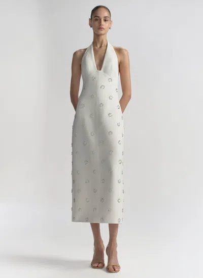 A.l.c Eva Embellished Midi Dress In Gray