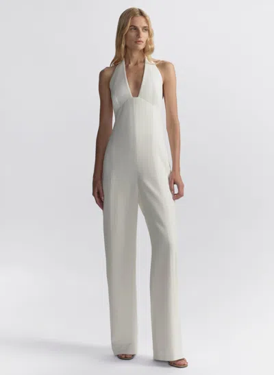 A.l.c Eva Halter Jumpsuit In White