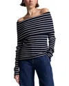 A.l.c . Evelyn Wool-blend Top In Blue