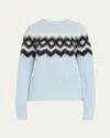 A.l.c Ezra Sweater In Light Blue Multi In Light Blue