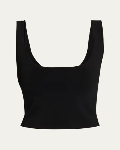 A.l.c Farrah Cropped Tank Top In Black
