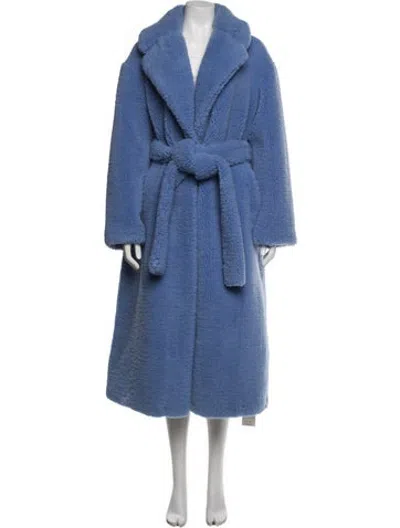 Pre-owned A.l.c Faux Fur Coat In Blue