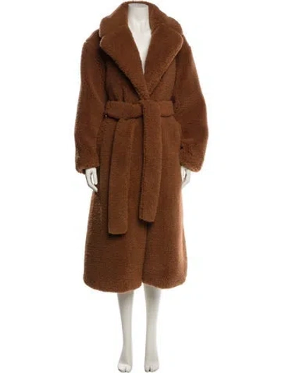 Pre-owned A.l.c Faux Fur Coat In Brown