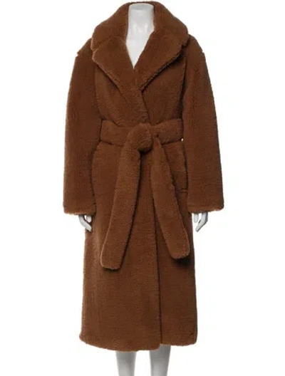 Pre-owned A.l.c Faux Fur Coat In Brown