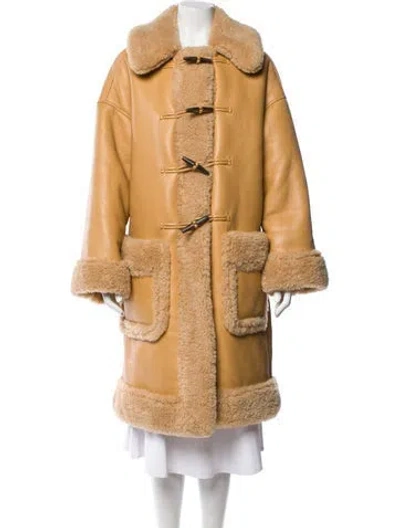 Pre-owned A.l.c Faux Fur Coat In Neutral