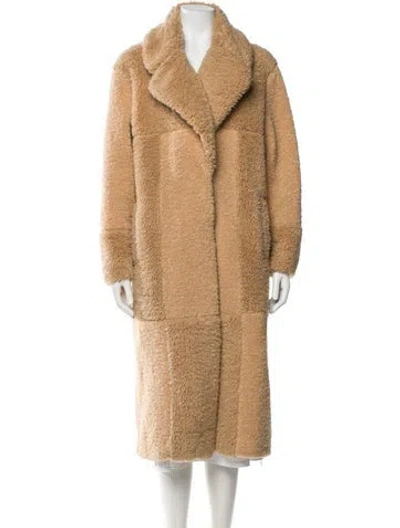 Pre-owned A.l.c Faux Fur Coat In Neutral