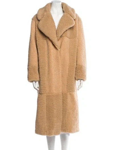 Pre-owned A.l.c Faux Fur Coat In Neutral
