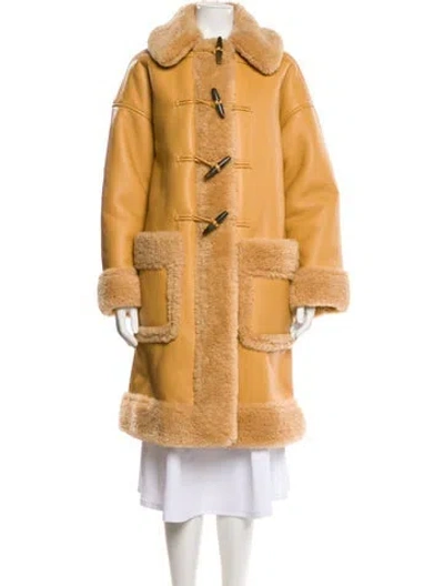Pre-owned A.l.c Faux Fur Coat In Neutral