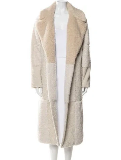 Pre-owned A.l.c Faux Fur Coat In Neutral