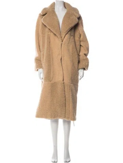 Pre-owned A.l.c Faux Fur Coat In Neutrals