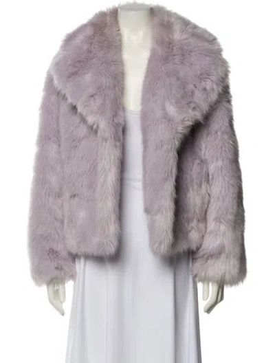 Pre-owned A.l.c Faux Fur Faux Fur Jacket In Pink