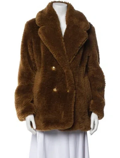 Pre-owned A.l.c Faux Fur Jacket In Brown