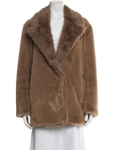 Pre-owned A.l.c Faux Fur Jacket In Brown