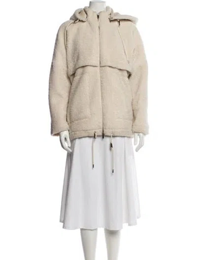 Pre-owned A.l.c Faux Fur Jacket In Neutral