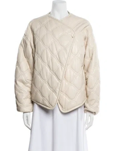 Pre-owned A.l.c Faux Fur Jacket In Neutral