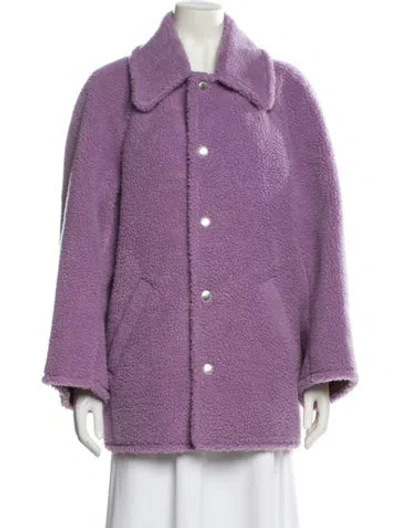 Pre-owned A.l.c Faux Fur Jacket In Purple