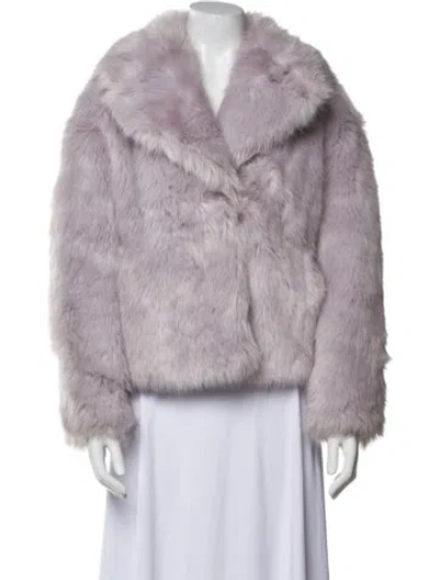 Pre-owned A.l.c Faux Fur Jacket In Purple