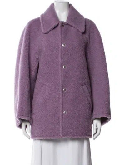 Pre-owned A.l.c Faux Fur Jacket In Purple