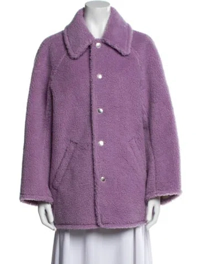 Pre-owned A.l.c Faux Fur Jacket W/ Tags In Purple