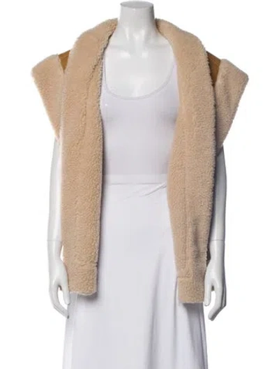 Pre-owned A.l.c Faux Fur Vest In Neutral