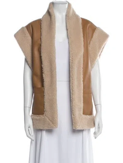 Pre-owned A.l.c Faux Leather Jacket In Neutral