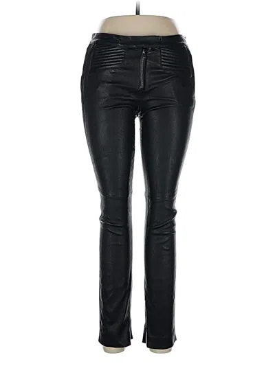 Pre-owned A.l.c Faux Leather Pants In Black