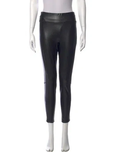 Pre-owned A.l.c Faux Leather Skinny Leg Pants In Black