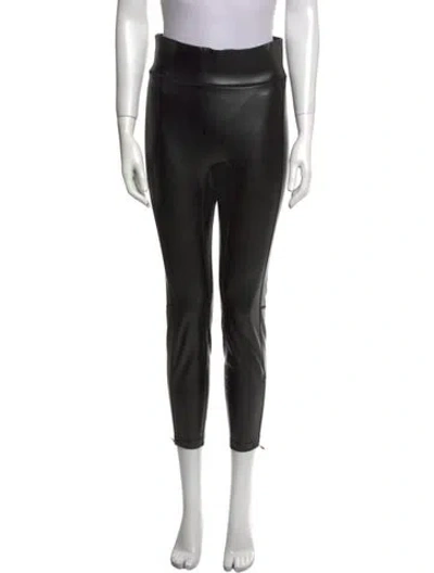 Pre-owned A.l.c Faux Leather Skinny Leg Pants In Black