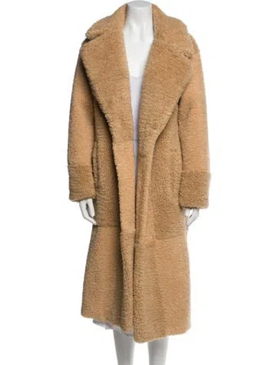 Pre-owned A.l.c Faux Shearling Faux Fur Coat In Brown