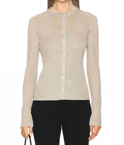 A.l.c Fisher Cardigan In Light Gold In Neutral