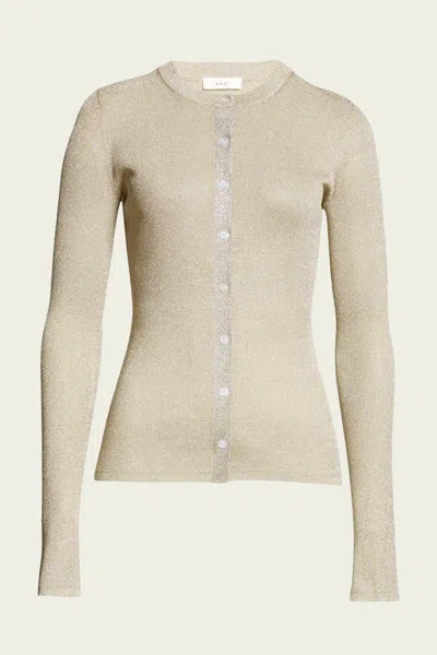 A.l.c Fisher Cardigan In Light Gold In Neutral