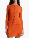 A.l.c Fisher Cardigan In Poppy In Red