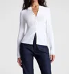 A.l.c Fisher Fine Cotton Cardigan Top In White In White