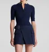 A.l.c Fisher Fine Cotton Knit Top In Navy In Blue