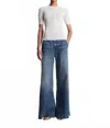 A.l.c . Fisher Stripe Rib Cotton Blend Top In White
