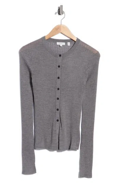 A.l.c . Fisher Merino Wool Cardigan In Gray