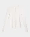A.l.c Fisher Ribbed Cardigan In Bright Whi