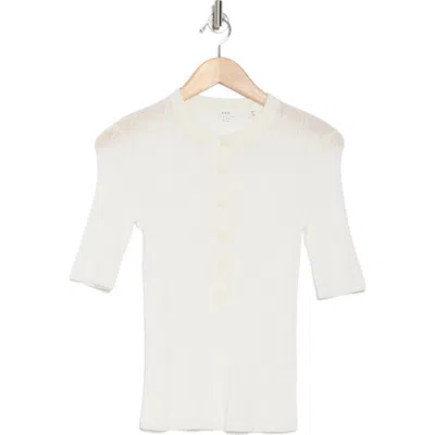 A.L.C A.L.C. FISHER STRIPE RIB COTTON BLEND TOP