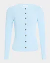 A.l.c . Fisher Rib Cotton Blend Cardigan