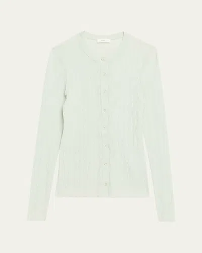 A.l.c Fisher Textured Cardigan In Pale Mint