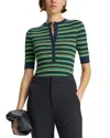 A.l.c Fisher Pleated Button-front Top