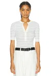 A.l.c Fisher Top In White Rio In Bright White & Rio