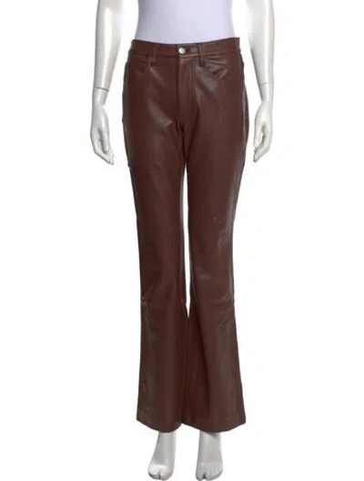 Pre-owned A.l.c Flared Pants In Brown