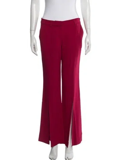 Pre-owned A.l.c Flared Pants In Burgundy
