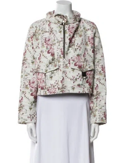 Pre-owned A.l.c Floral Print Jacket In Blue