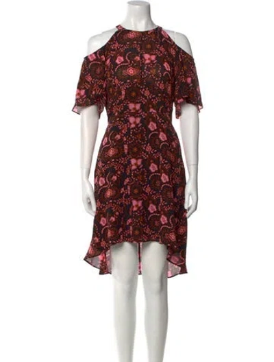 Pre-owned A.l.c Floral Print Knee-length Dress
