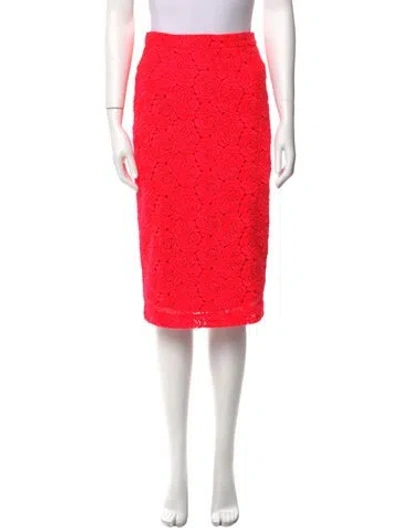 Pre-owned A.l.c Floral Print Knee-length Skirt In Pink