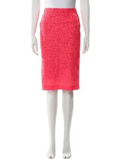 Pre-owned A.l.c Floral Print Knee-length Skirt W/ Tags In Pink