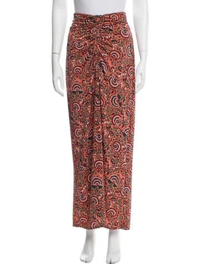 Pre-owned A.l.c Floral Print Long Skirt